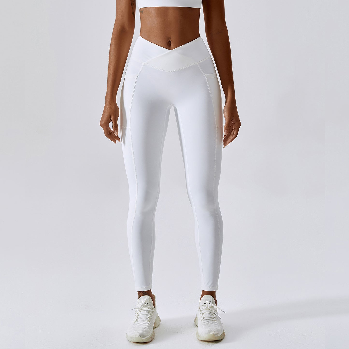 Hip-lifting Fitness Crossed Waist Head Tight Running Sports Pants