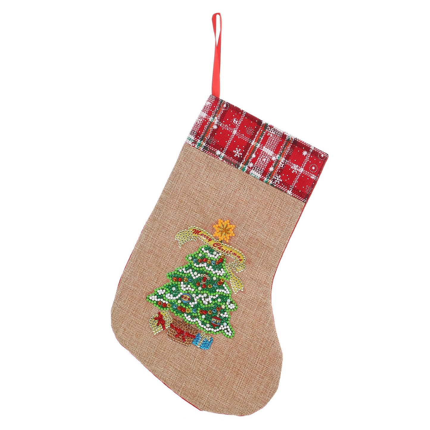 New Linen Christmas Glow Shaped Socks