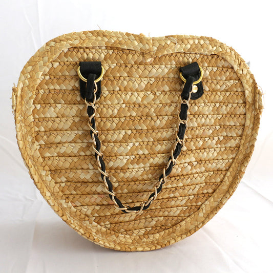 Simple And Fashionable One-shoulder Diagonal Bag Beach Vacation Straw