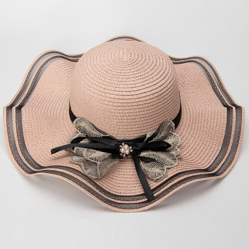 Summer Beach Straw Hat Korean Style All-match Lace