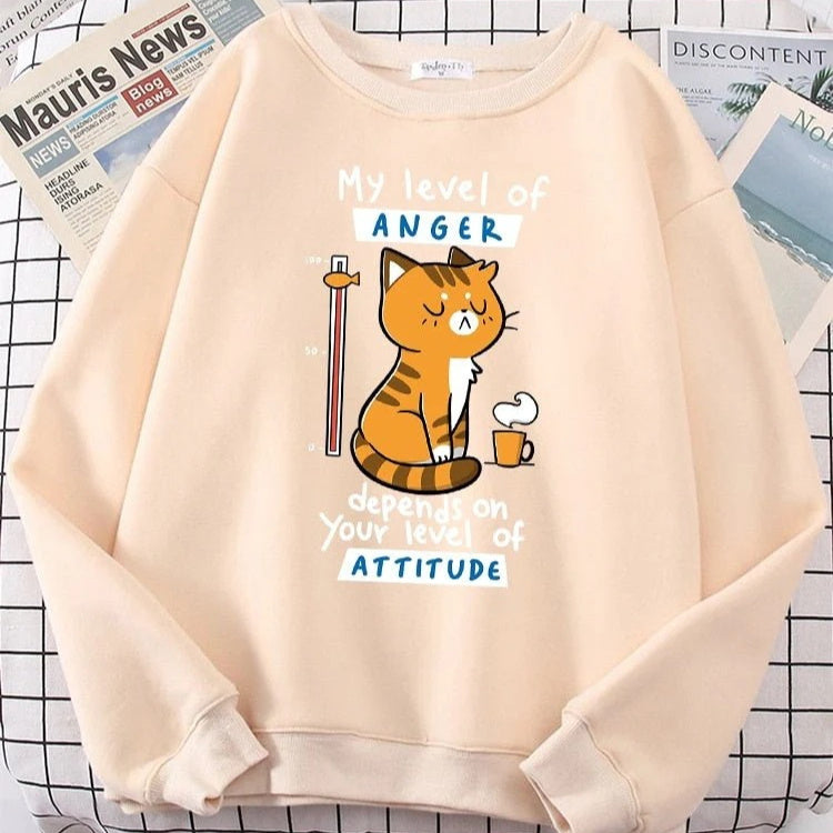 Drop-shoulder Sleeve Casual Sports Hoodie Sweater