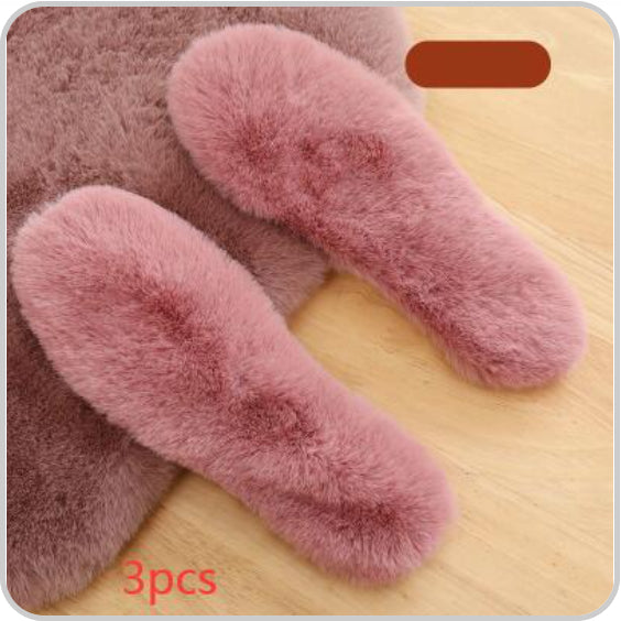 Thick Rabbit Fur Winter Warm Insole