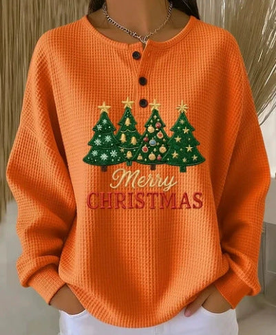 Dame Retro Afslappet Sweatshirt