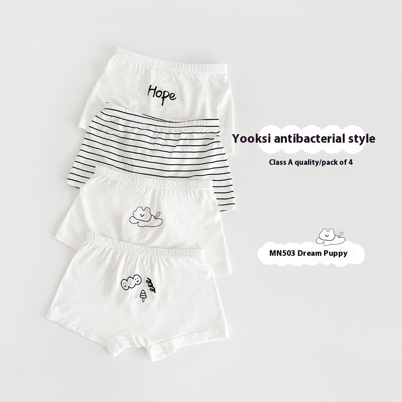 Children's Underwear Class A Pure Cotton Antibacterial Cartoon Boy