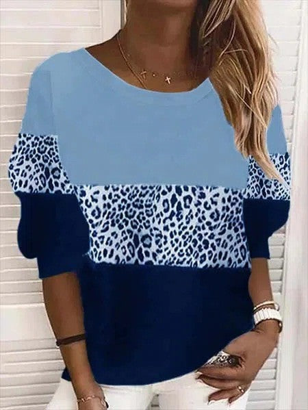 Autumn And Winter Long Sleeve Round Neck Street Hipster Pullover Loose Striped Sweater