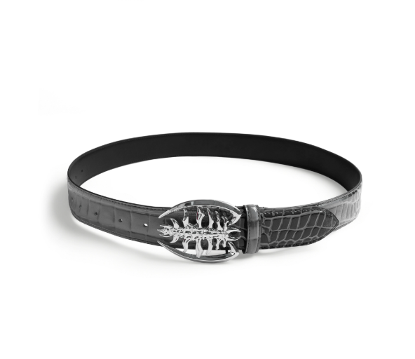Heavy Duty Metal Ribbed Buckle Niche Belt