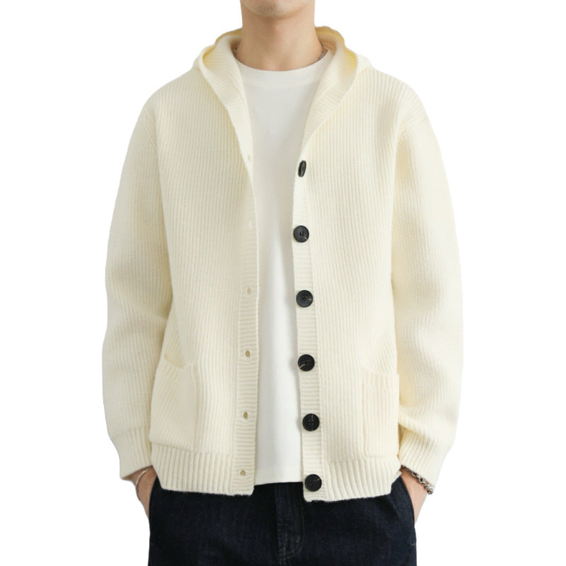 Korean-style Solid Color Trendy Casual Hooded Sweater