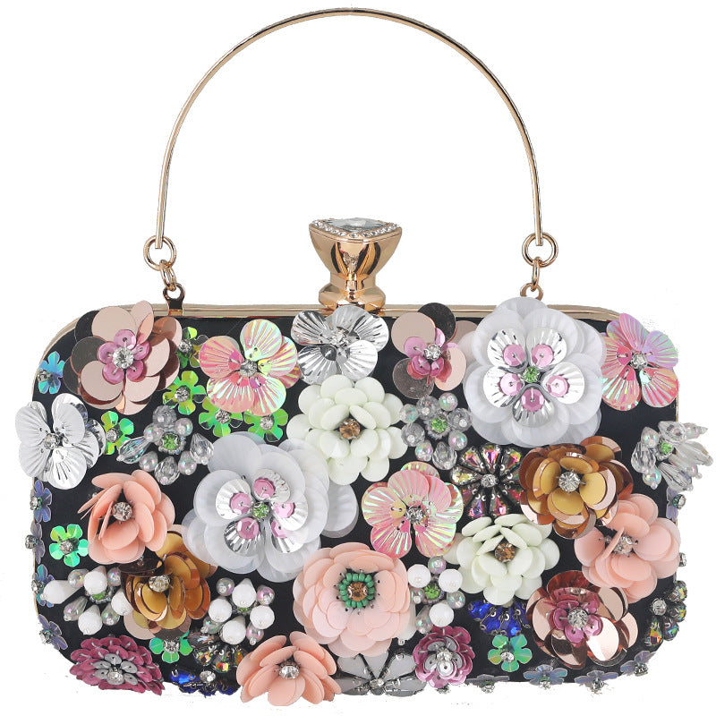 Flower European And American Fashion Lady Handbag