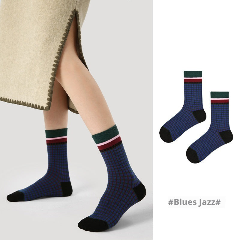 Niche Vintage Court Style Thin Middle-long Stockings