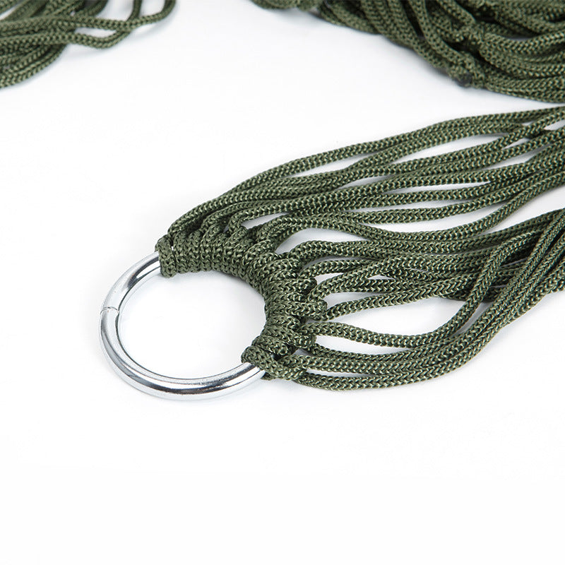 Outdoor Supplies 9-strand Nylon Rope Hammock Portable