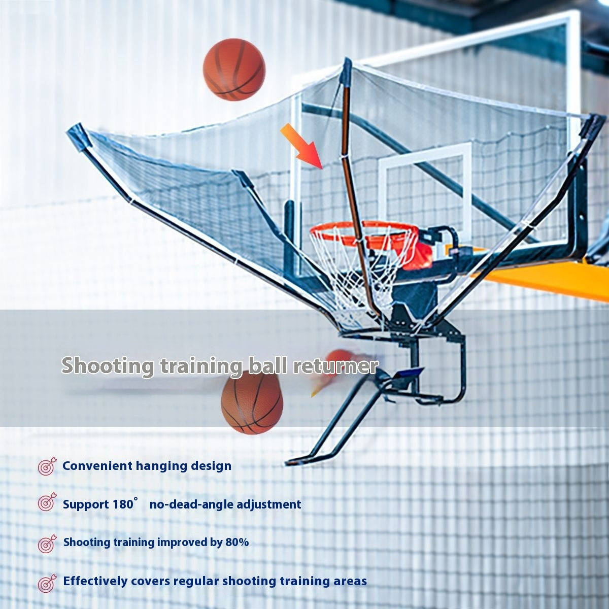 Continuous Pitching Automatic Serve Ball-free Hanging Portable Shooting Training Ball Return