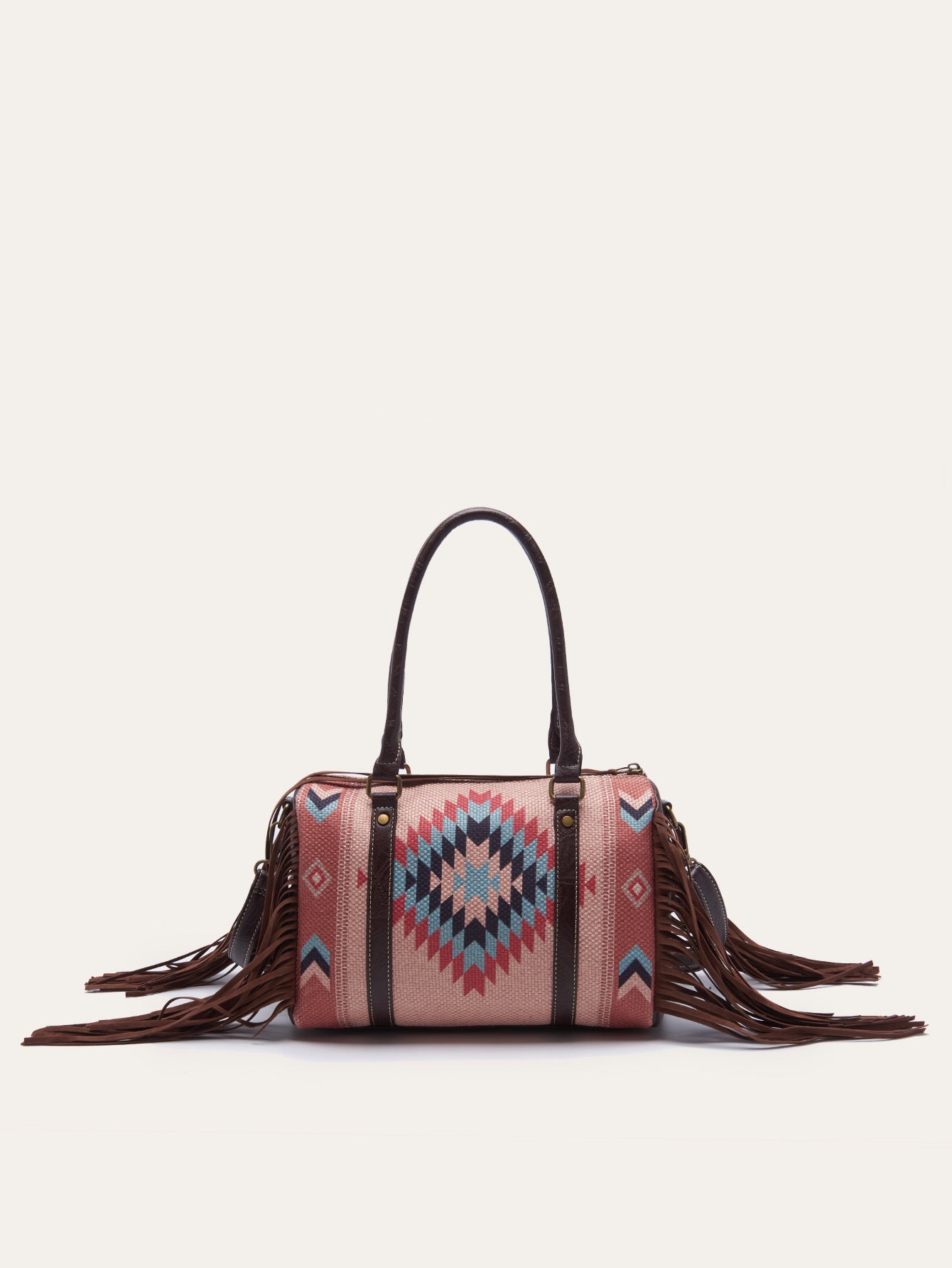 Cotton And Linen Shoulder Handbag