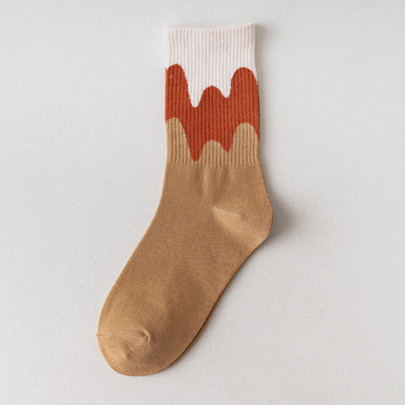 Women's Socks Ice Cream Cream Tube Socks Japanese Style