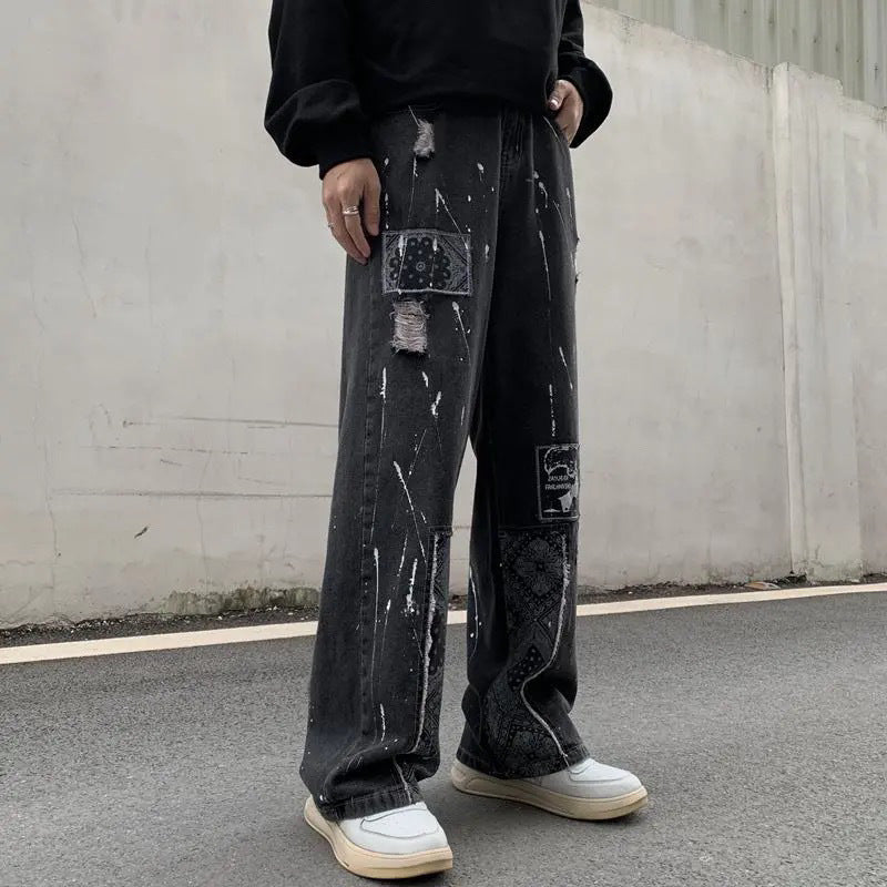 Men's And Women's Same Stitching Jeans