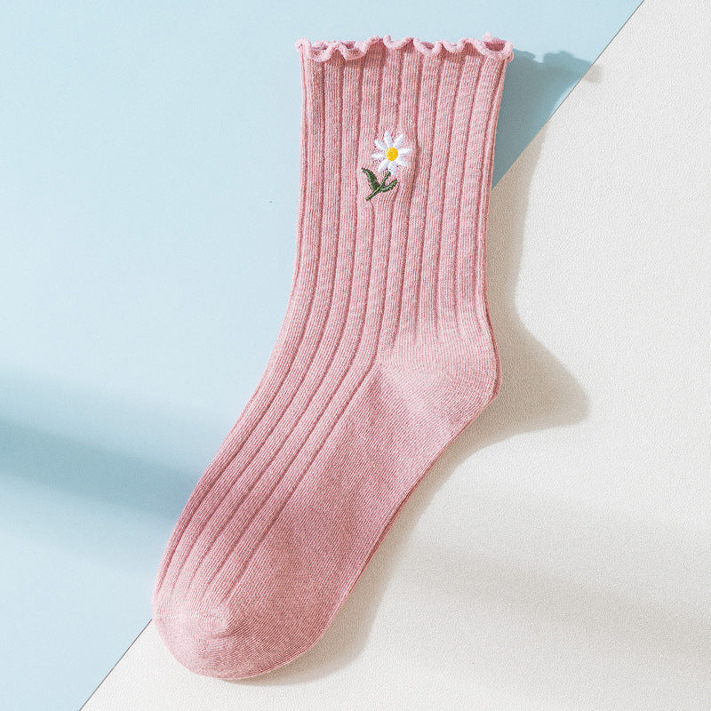 October 11 Loose Mouth Socks In Tube Cotton Confinement Socks