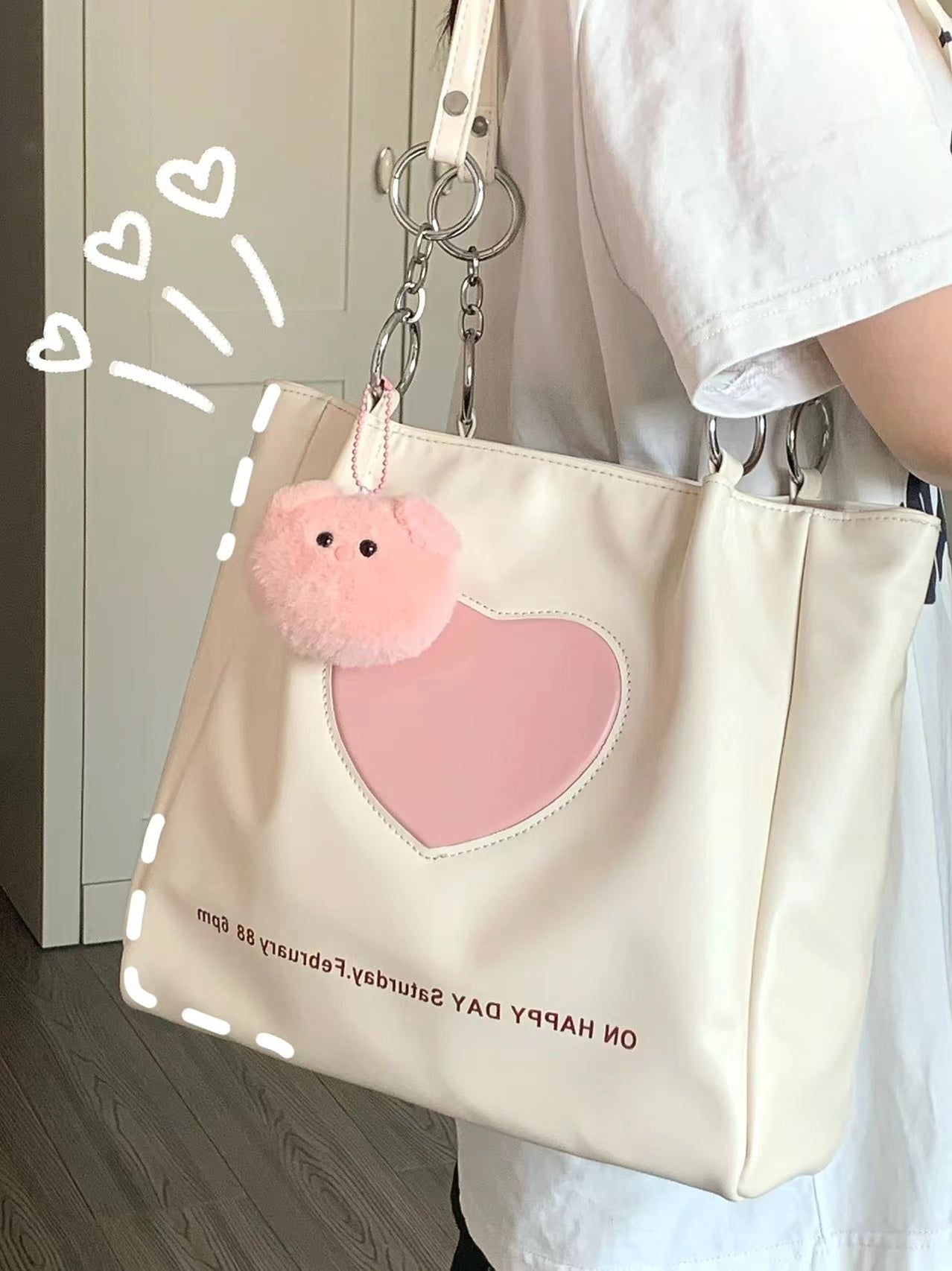 Women's Cute Simple Large Capacity Shoulder Bag