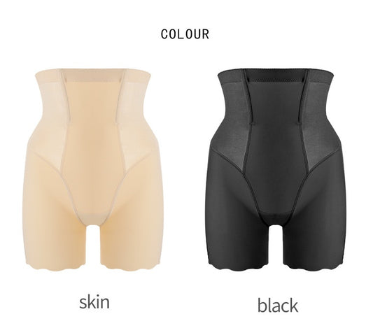 High Waisted Ice Silk Long Abdomen Pants