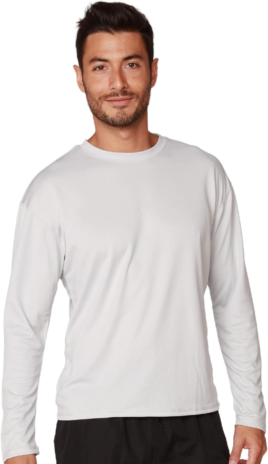 Swim Shirts for Men UPF50+ Sun Protection Shirts Mens Long Sleeve Mens Rash Guard