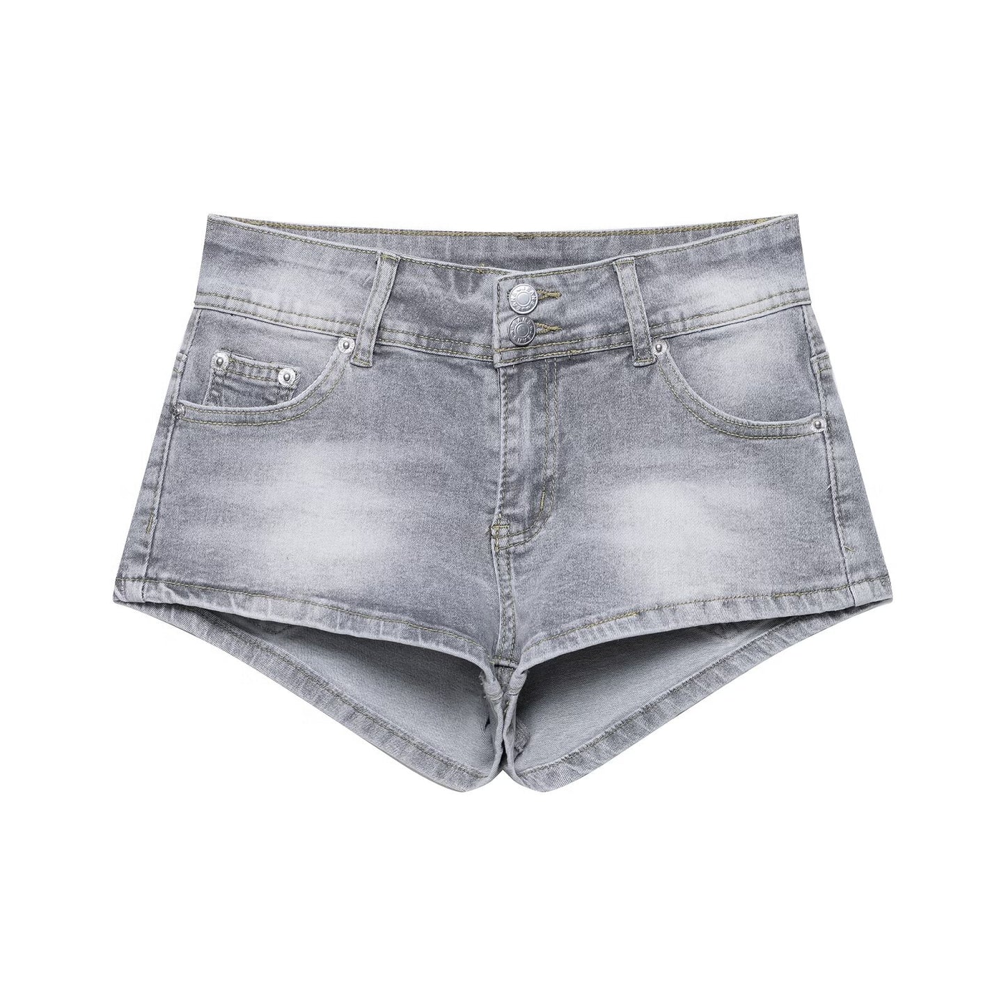 European And American Low Waist Navel Sexy Sweet And Spicy Shorts Slim Jeans For Women