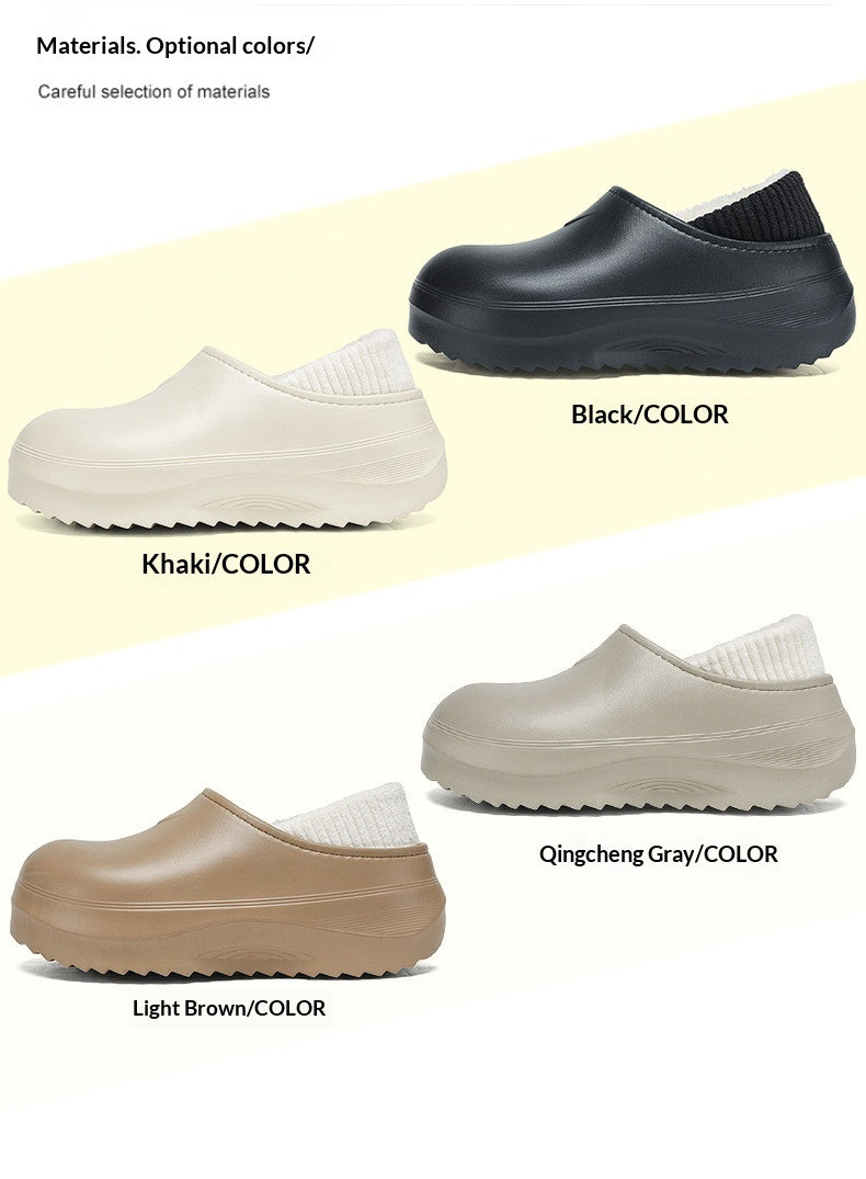 Mens Cotton Slippers For Winter Outdoor Wear