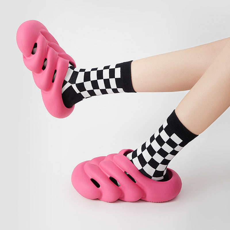 Skeleton Slippers Over Toe Couple Sandals