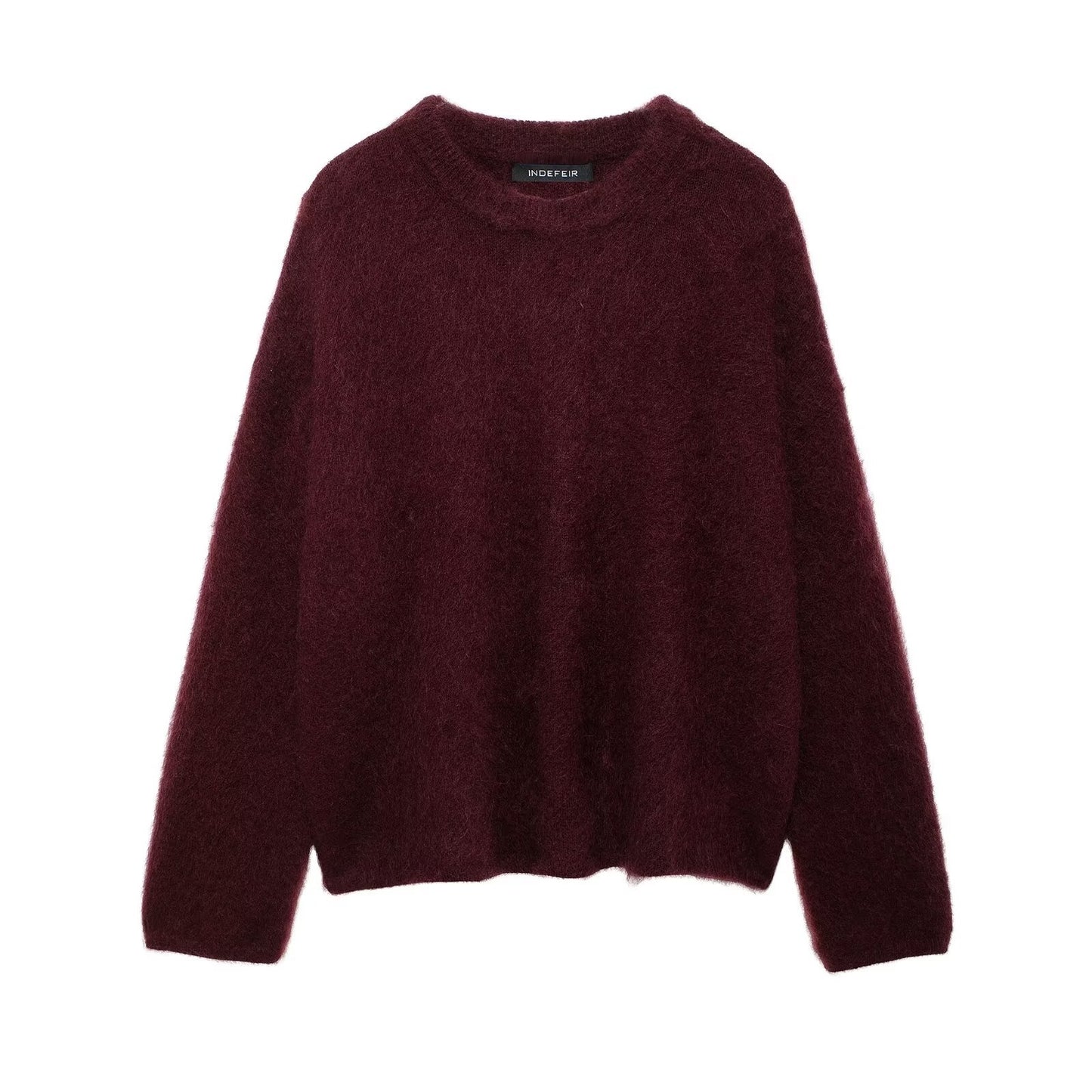 Women's Clothing Large Profile Mohair Blending Pullover Sweater