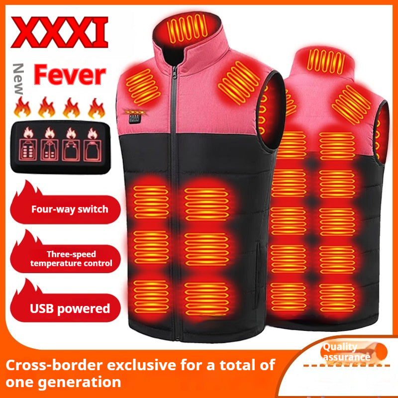Farvematchende Fire-kontrolzone 21 Selvvarmende Vest V-hals