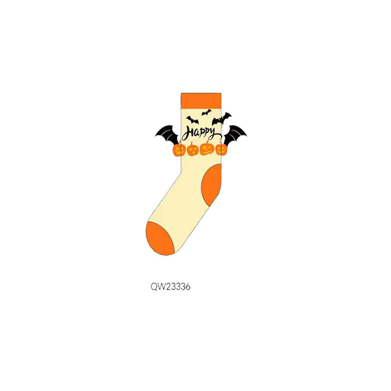 Halloween Cartoon Creative Men's And Women's Mid-calf Socks