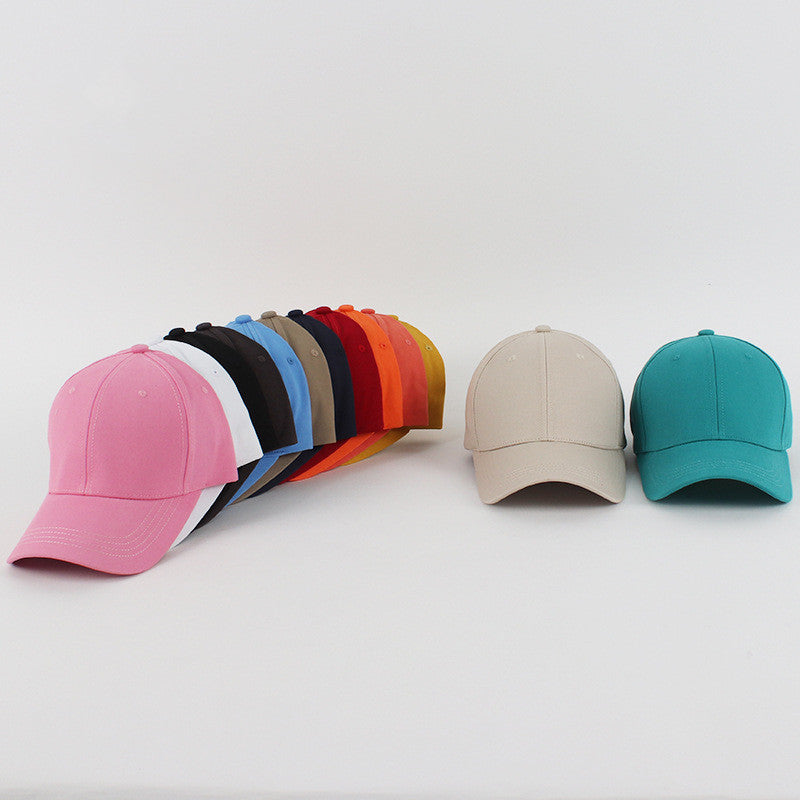 New Hard Top Solid Color Simple Fashion Household Baseball Hat