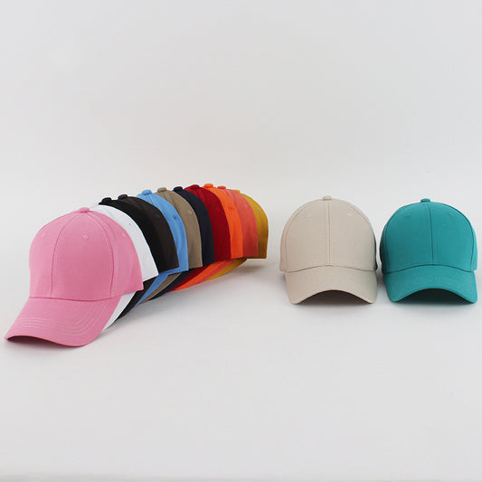 New Hard Top Solid Color Simple Fashion Household Baseball Hat