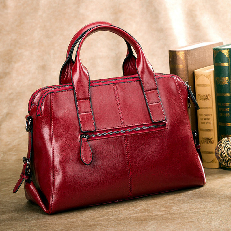 Women's Fashion Simple Leather Crossbody Bag