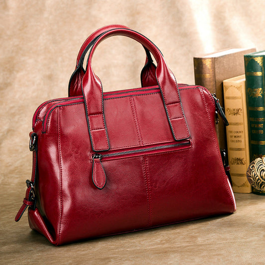 Women's Fashion Simple Leather Crossbody Bag