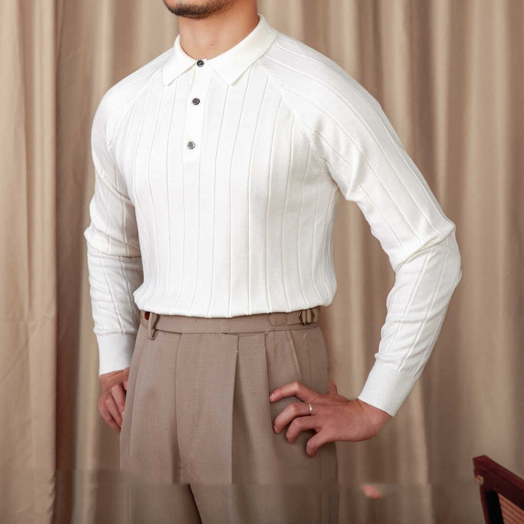 Autumn And Winter British Slim-fitting Lapel Long Sleeve