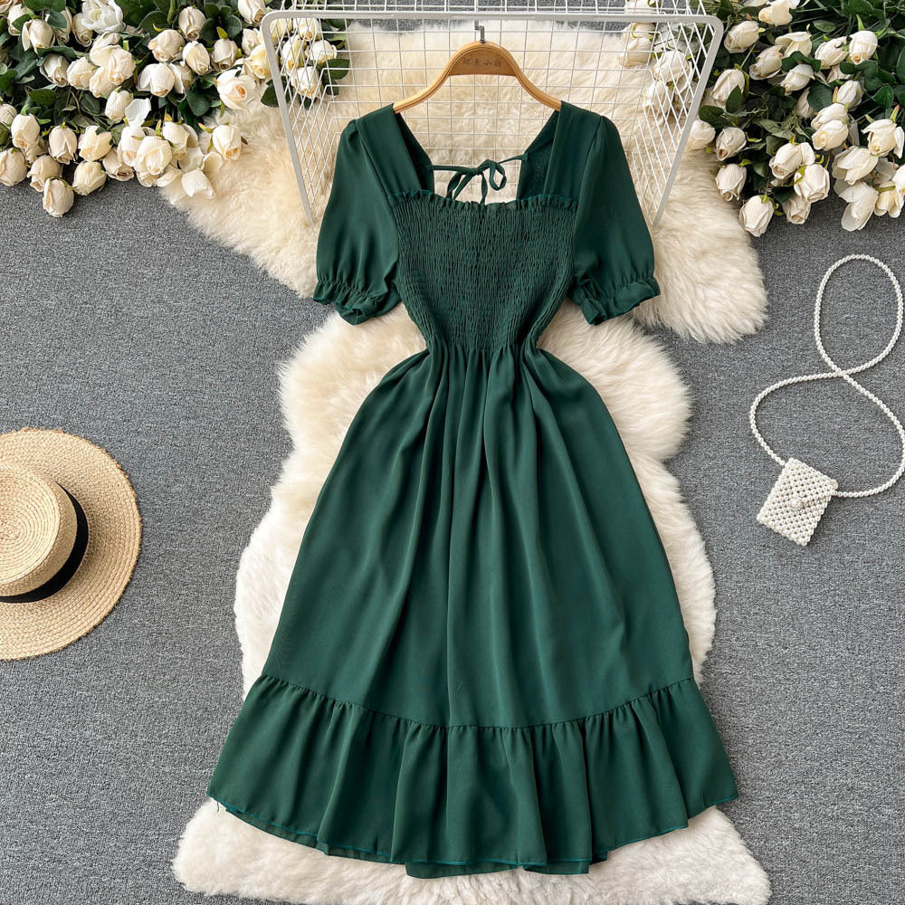 French-style Vintage Platycodon Fairy Dress New Gentle Summer Design