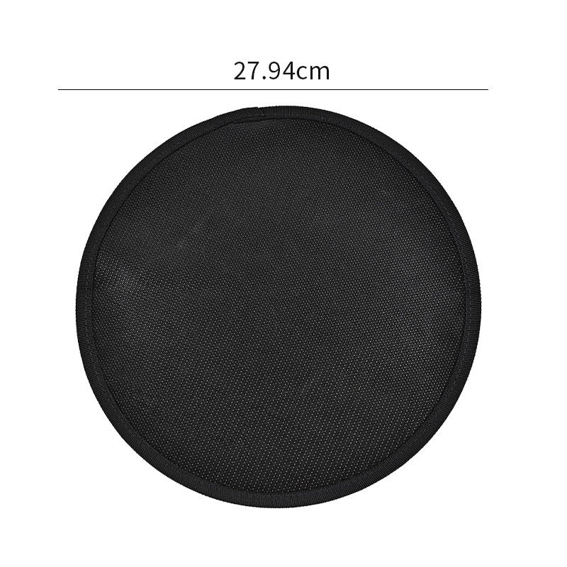 Black Round Barbecue Mat Fireproof Pad High Temperature Resistant Oil Resistant Flame-proof Mat Camping