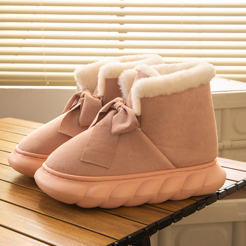 Snow Boots Women's Winter Home Indoor Plush Warm Thick Sole