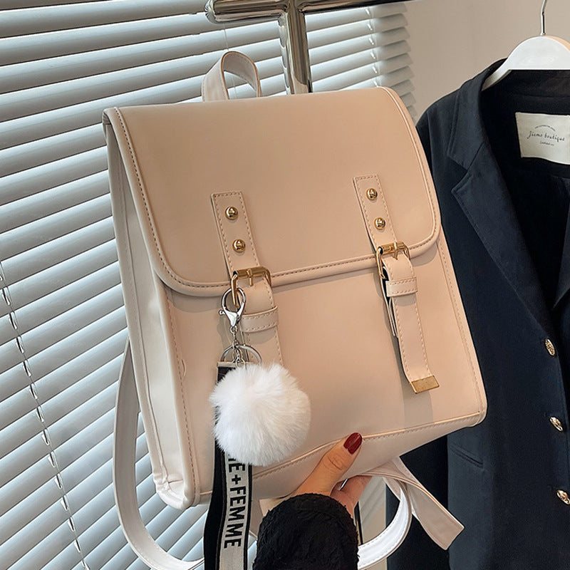 Multi Functional Women's Backpack With New Texture And Fashion Niche
