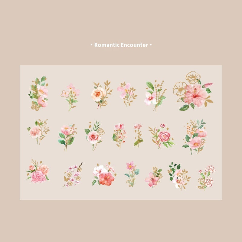 Plant Flowers Journal Decorative Source Material 40 Pieces