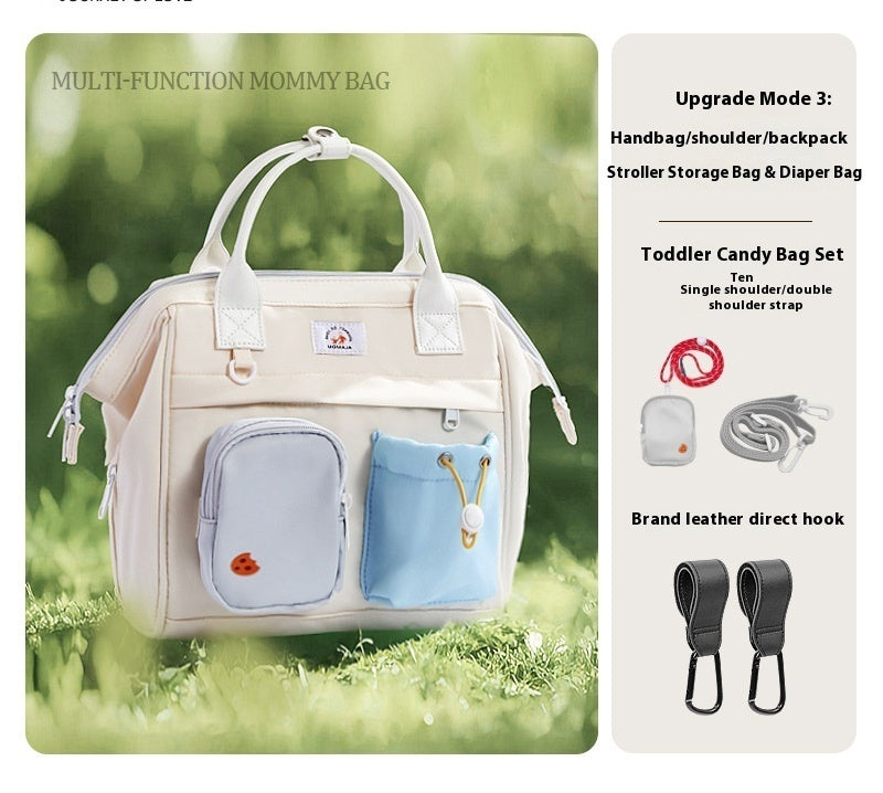Multifunctional Shoulders And One Shoulder Portable Large Capacity Mother And Baby Go Out Baby Bag