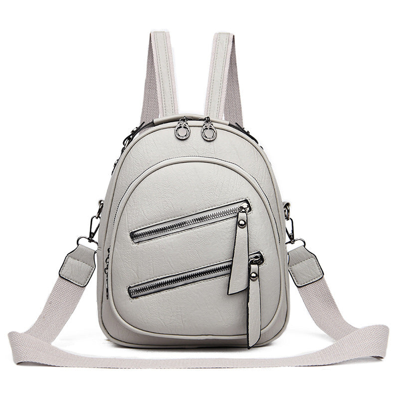 Women's Simple And Lightweight Waterproof Pu Fashion Backpack