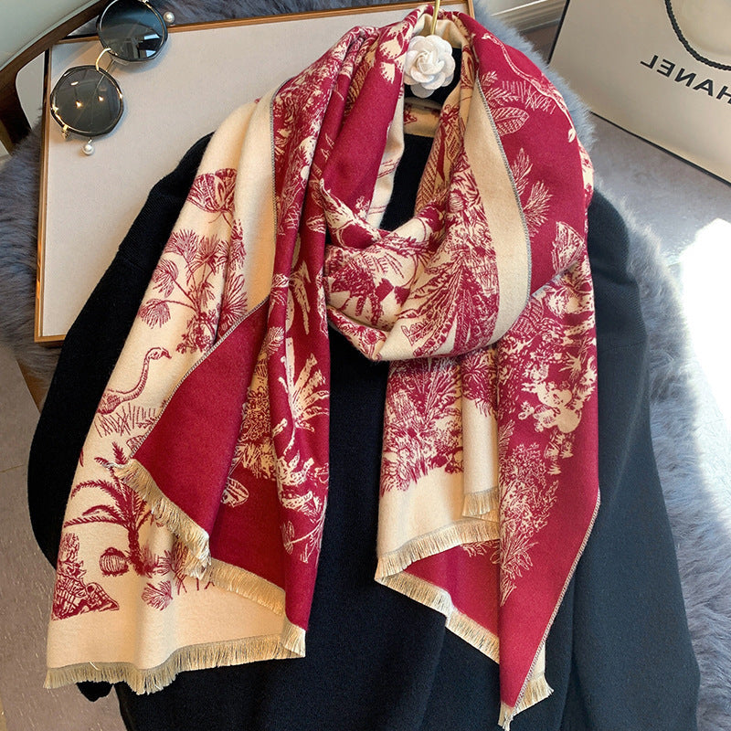Women's Fashion Warm Scarf Temperament Shawl
