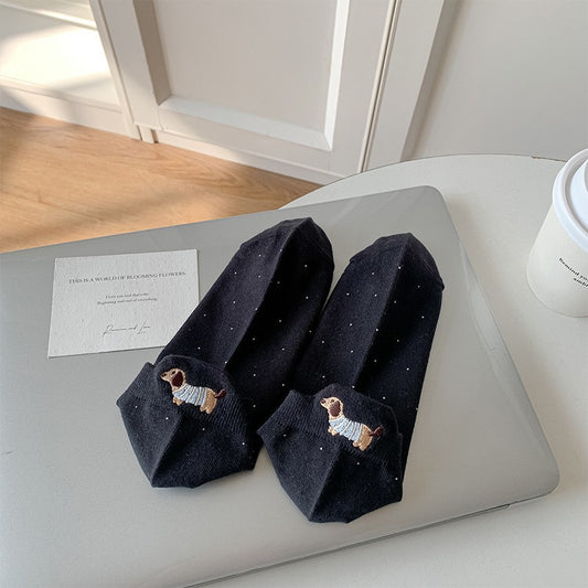 Fashionable Combed Cotton Womens Ankle Socks
