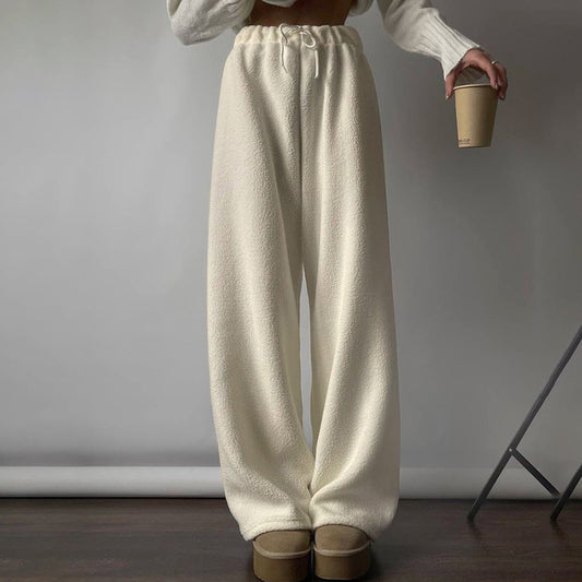 Autumn And Winter New Fluff Basic Casual Pants