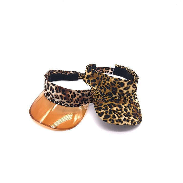 Korean Style Personalized Leopard-print Brim Top Hat