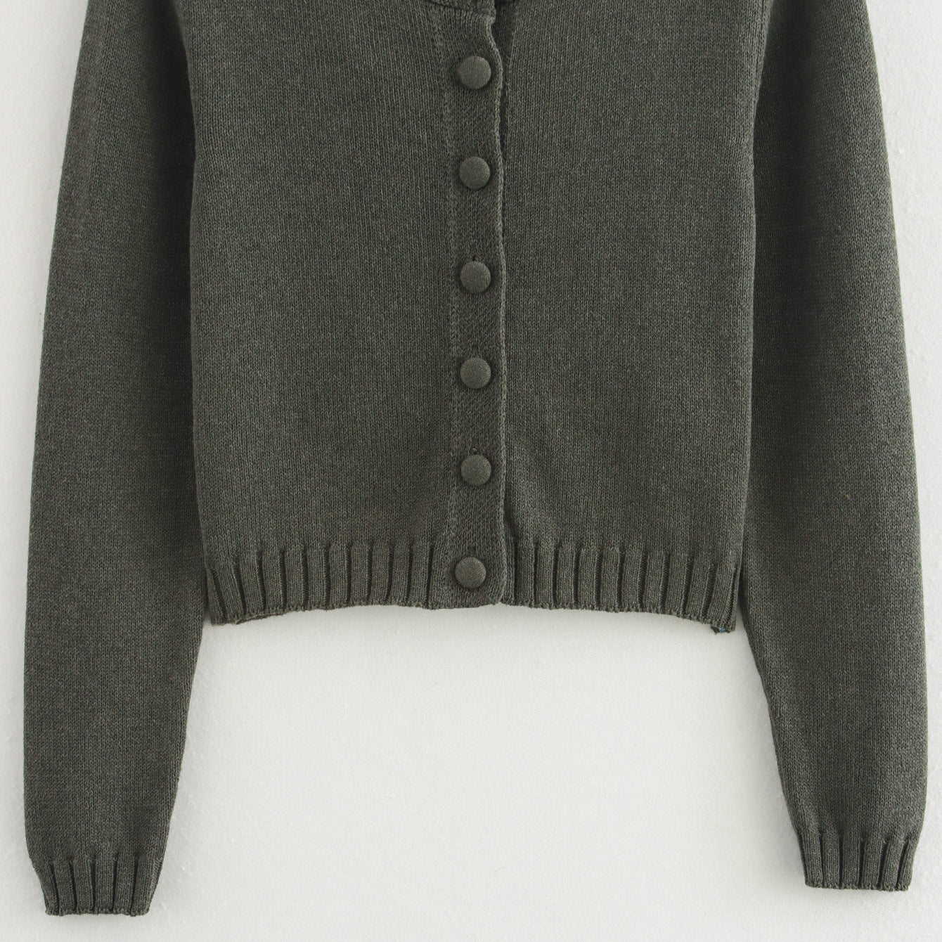 Women's Round Neck Long Sleeve Cardigan Loose Knitted Coat