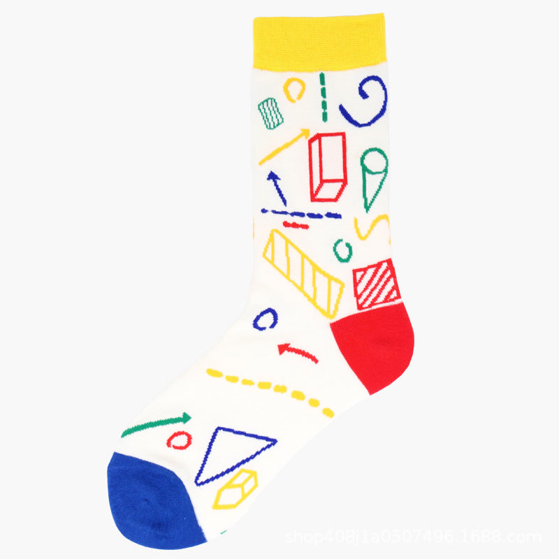 Mid-calf For Fall And Winter Long Cotton Socks