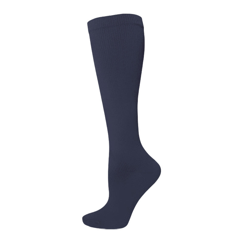 Solid-color Athletic Compression Socks Womens Long Compression Stockings