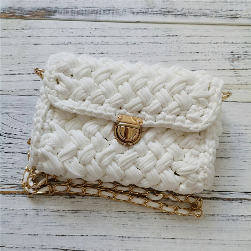 Håndlavet Crossbody Hæklet Taske Lille Parfume Strikketaske