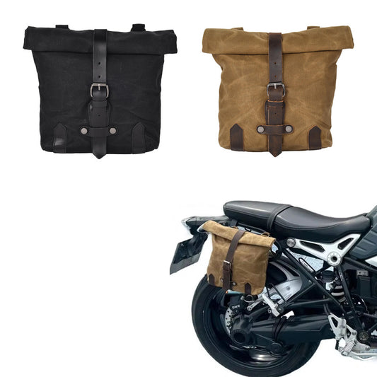 Universal Motorcycle Side Bag Batik Canvas Electric Car Bicycle Bags