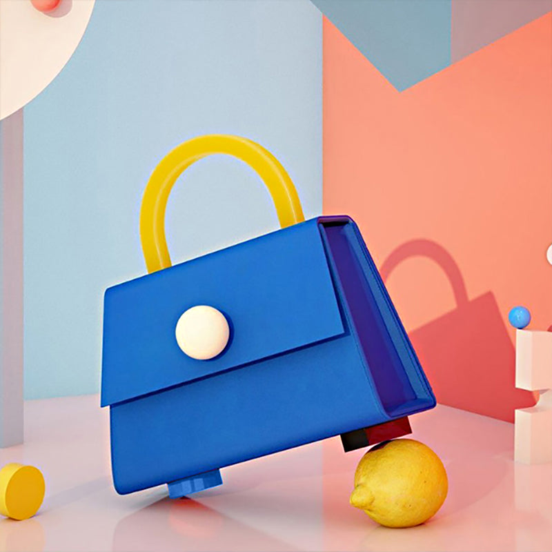 Match Color Hit Ball Håndtaske Skulder Messenger Akryl Alle-